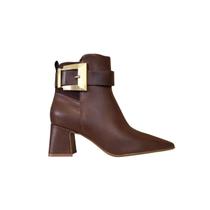 Vizzano Bota Cano Curto Feminina Salto 6 cm Ref. 3109.101 - Vizzano Bota Cano Curto Feminina Salto 6 cm Ref. 3109.101 -