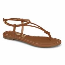 Vizzano Feminino Rasteira Mocca Fivela Ajustável Moderno -