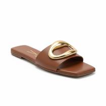 Vizzano Feminino Rasteira Mocca Versátil Leve - Vizzano Feminino Rasteira Mocca Versátil Leve -