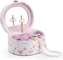 Vlando Jewelry Box Porta Joias Musical Bailarina Rosa