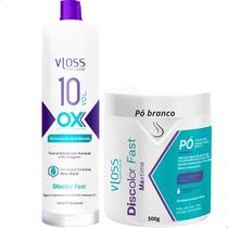 Vloss Ativador Hidratante Ox 10Vol Com Pó Descorante Branco