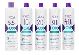 Vloss Emulsão Reveladora OX 5,5+10+20+30+40Volumes 900ml 5x1