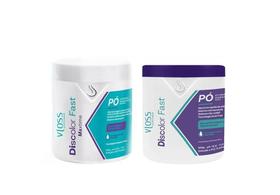Vloss Kit 2x Pó Descolorante Fast Azul + Branco 500g 2x1