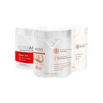 Vloss Kit Máscaras Cronograma Capilar 3x1Kg Vloss Kit Máscaras Cronograma Capilar 3x1Kg