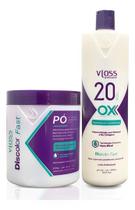 Vloss Pó Descolorante Discolor Fast Azul + Ox 20 Vol Vloss Pó Descolorante Discolor Fast Azul + Ox 20 Vol