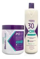 Vloss Pó Descolorante Discolor Fast Azul + Ox 30 Vol Vloss Pó Descolorante Discolor Fast Azul + Ox 30 Vol