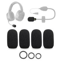 Voarmaks Kit com 4 Protetores de Espuma para Microfone com Anéis de Vedação e Filtro de Ruído Voarmaks Kit com 4 Protetores de Espuma para Microfone com Anéis de Vedação e Filtro de Ruído