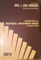 Vocabulario para balancos e relatorios