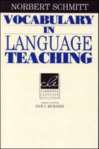 Vocabulary in language teaching - CAMBRIDGE UNIVERSITY PRESS DO BRASIL***