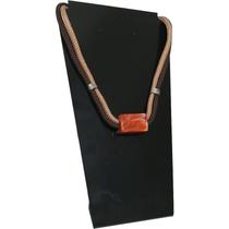 VOCÊ PODE Bijuterias + Colar Feminino Corda + Terracota