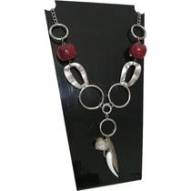 Você Pode Bijuterias Colar longo feminino Rústico de Pedra