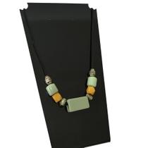 VOCÊ PODE Bijuterias Colar Longo Verde Amarelo Feminino VOCÊ PODE Bijuterias Colar Longo Verde Amarelo Feminino