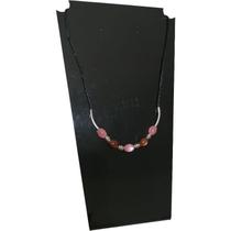 VOCÊ PODE Bijuterias Gargantilha feminina rosa marrom VOCÊ PODE Bijuterias Gargantilha feminina rosa marrom