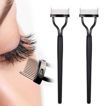 Vodisa Metal Eyelash Comb Curler 2 Pcs Rímel Separador Set Lash Extensions Aplicador Professional Beauty Makeup Tool para cílios