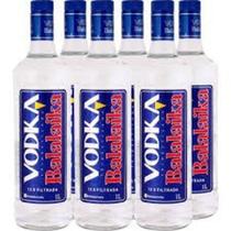 Vodka balalaika Garrafa 1 Litro - Kit 6 unidades