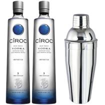 Vodka Ciroc kit 2 unidades com coqueteleira INOX