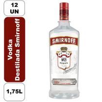 Vodka Destilada Garrafa 1,75L 12 Unidades Smirnoff Vodka Destilada Garrafa 1,75L 12 Unidades Smirnoff