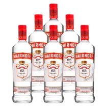 Vodka Destilada Smirnoff 998ml 6 Unidades