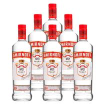Vodka Destilada Smirnoff 998ml 6 Unidades