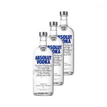 Vodka Original 1 Litro 3 Unidades Absolut