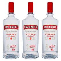 Vodka Smirnoff Red 1,75L 3 Unidades