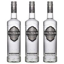 Vodka Stalinskaya Silver - 1L Kit3 Vodka Stalinskaya Silver - 1L Kit3