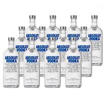 Vodka Sueca Absolut Tradicional 1 Litro Caixa com 12 unidades