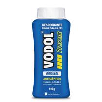 VODOL PREVENT TALCO SEM PERFUME 100G - Ação Anti-séptica e Controle de Odores VODOL PREVENT TALCO SEM PERFUME 100G - Ação Anti-séptica e Controle de Odores