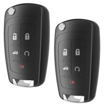 VOFONO Flip Chevy Key Fob Remote Start, 5 botões, preto VOFONO Flip Chevy Key Fob Remote Start, 5 botões, preto