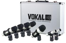 Vokal-vdm7 kit microfone p/bateria 7 pecas c/case