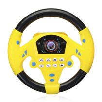 Volante Brinquedo musical Som Simulação Driving Car!(amarelo c/ preto) - Toy king