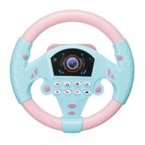 Volante Brinquedo musical Som Simulação Driving Car!(Rosa c/ Azul) - Toy king