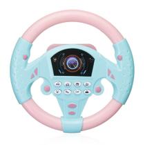 Volante Brinquedo musical Som Simulação Driving Car!(Rosa c/ Azul)