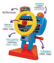 Volante De Brinquedo Infantil Sonoro Fom Fom Buzina Elka Resistente Interativo Pedagógico 1 ano+