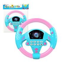Volante De Brinquedo Interativo Com Som/Simulação/Carro (ROSA)