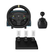 Volante de Corrida DOYO 1080 com Câmbio H e 3 Pedais para PC