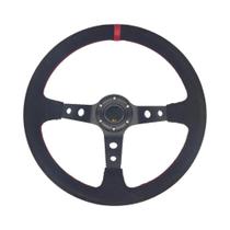 Volante De Corrida Universal De 14 Polegadas Em Suede PVC, 350mm, Volante Esportivo Com Logo