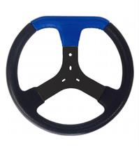 Volante De Kart 350 mm Silver Azul Universal Birel Mega Mini Outros