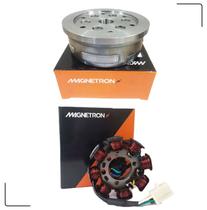Volante e Estator com Bobina de Pulso Cg 150 Titan Esd / Cg 150 Sport 2004-2008 Magnetron