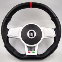 Volante Esportivo Branco P/ Palio 1996 97 98 99 2000 A 2013 + Cubo