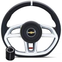 Volante Esportivo Corsa Joy Max Premium Meriva Zafira Montana Sem Air-Bag Gti Cubo e tampa Gm