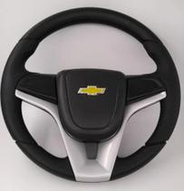 Volante Esportivo Cruze Para S10 1995 96 97 98 1999 Prata Completo