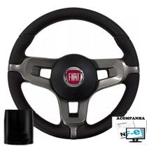 Volante Esportivo Fiat 147 Panorama 80-86 Fiorino 77-94 Mustang + Tampa Acionador De Buzina Cubo