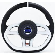 Volante Esportivo Ford Eco Fiesta Ka Escort Cor Branco - Fomoco