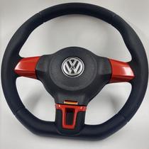 Volante Esportivo Jetta Gol Parati Saveiro G2 G3 G4 vermelho Com Cubo