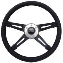 Volante Esportivo Lotse Four Preto Black Com Cubo Adaptador