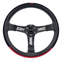 Volante Esportivo Lowv Sniper Suede Tarja e Base Vermelha GRC S313