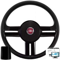 Volante Esportivo Palio Uno Fire Novo Até 2013 Marea 97-08 Bravo 95-02 Idea 03-13 Rallye Fiat + Cubo