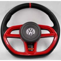 Volante Esportivo Para Gol G2, G3 E G4- Gti Vision Vermelho - Volkswagen