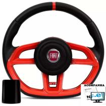 Volante Esportivo Uno 83-94 Elba 85-94 Premio 85-94 buzina na seta Gti Fiat + Cubo c Tampa e logo
